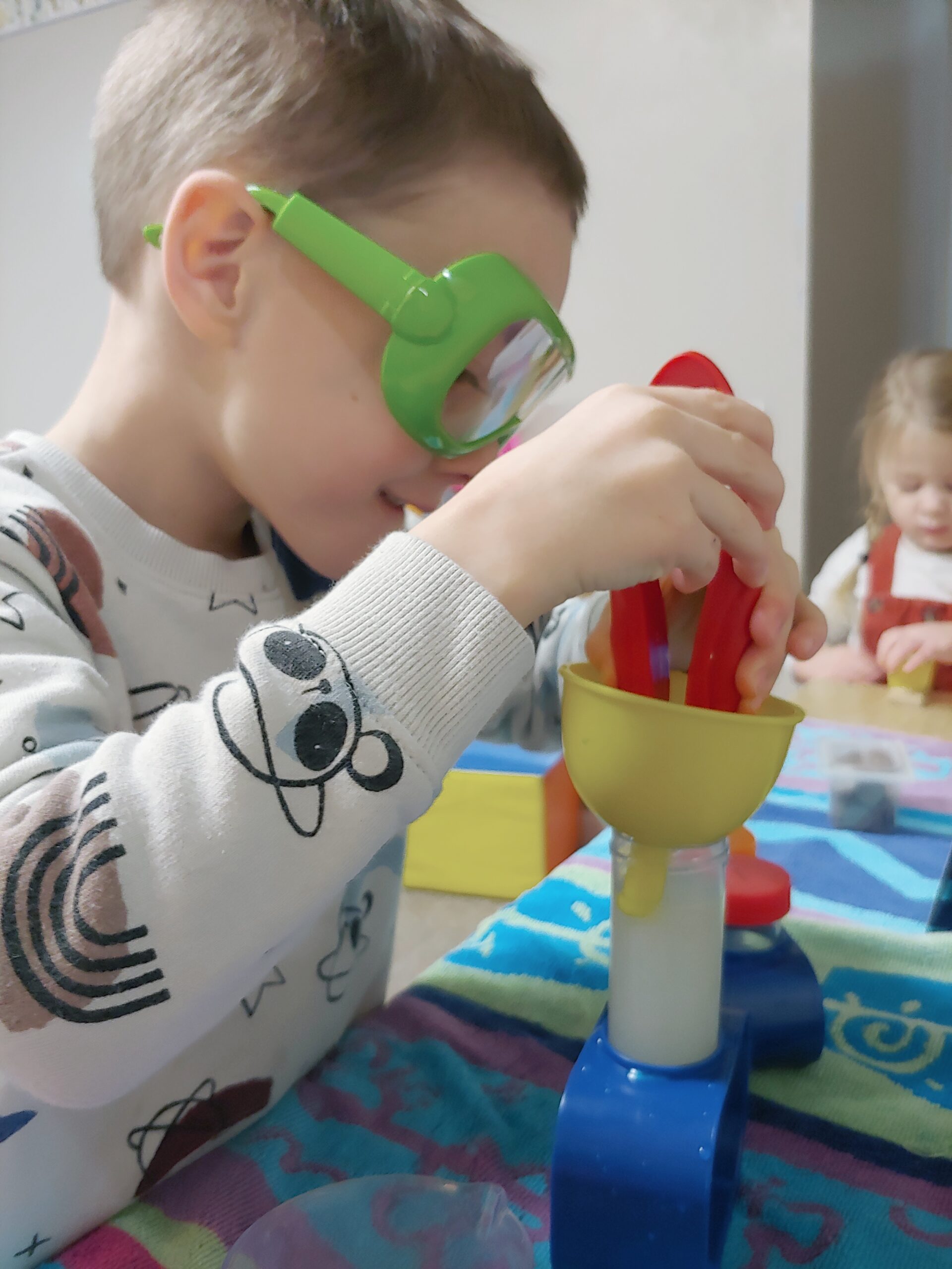Kids playing with toys